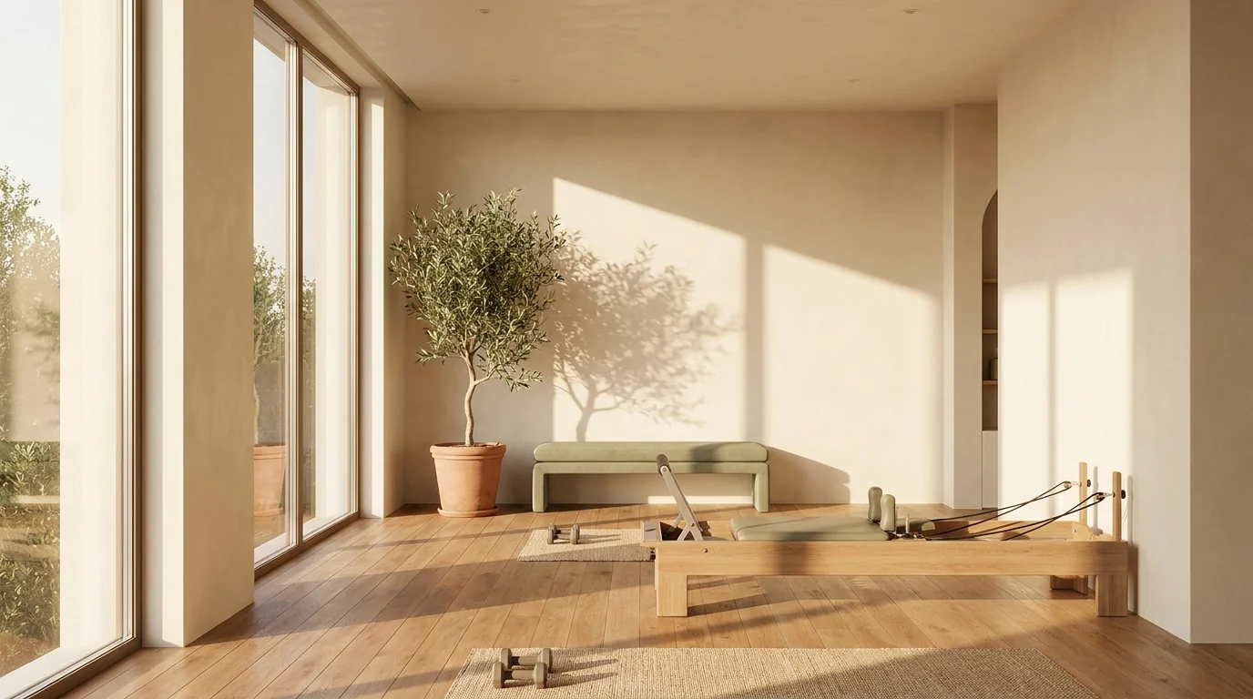A boutique wellness and fitness studio partner space